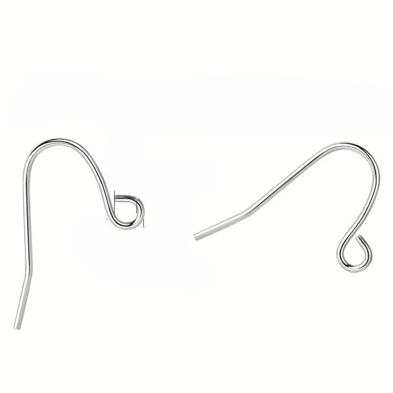 Tortite cercei 17x12mm argintiu