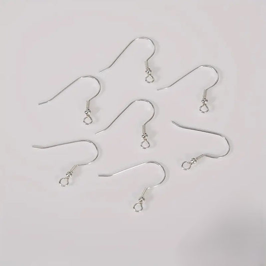 Tortite cercei cu bila si arc 20x18mm argintiu