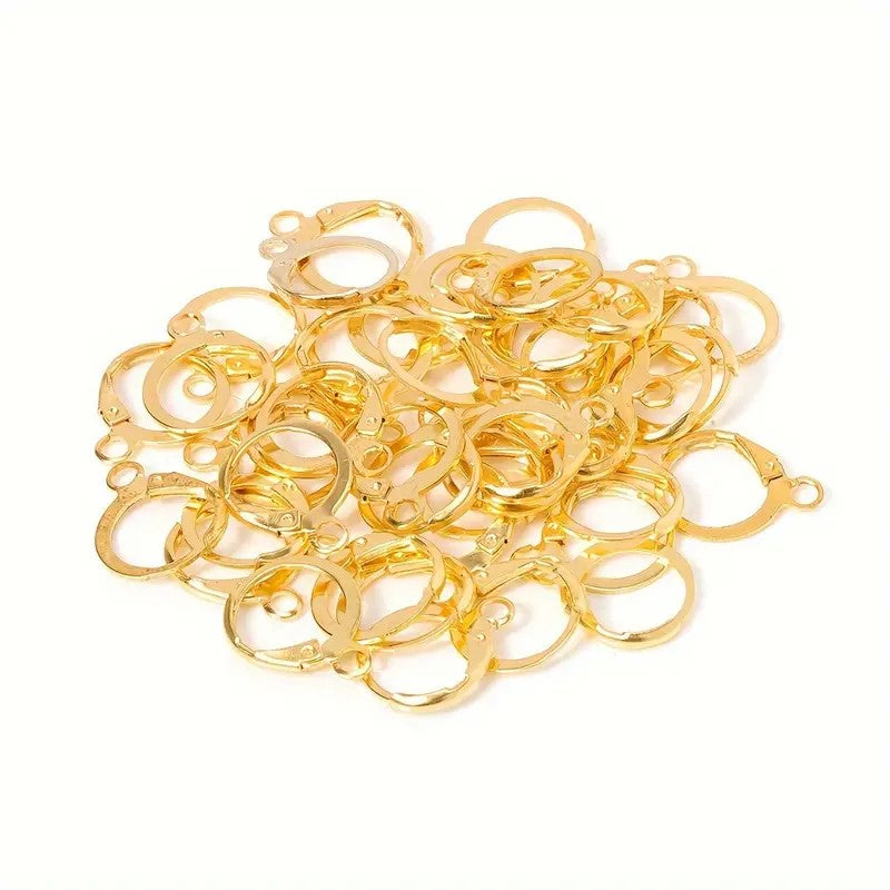 Tortite cercei leverback 15x12mm aurii