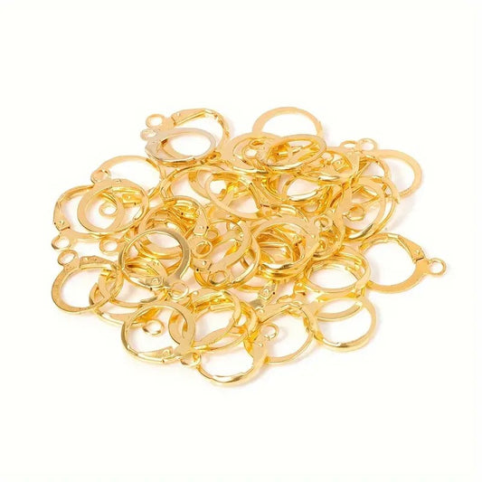 Tortite cercei leverback 15x12mm aurii