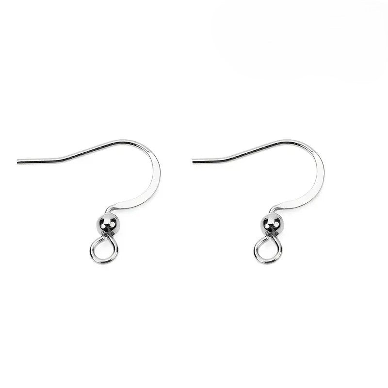 Tortite cercei otel inoxidabil 17mm cu bila argintiu