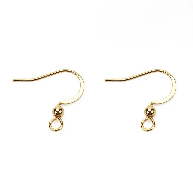 Tortite cercei otel inoxidabil 17mm cu bila auriu