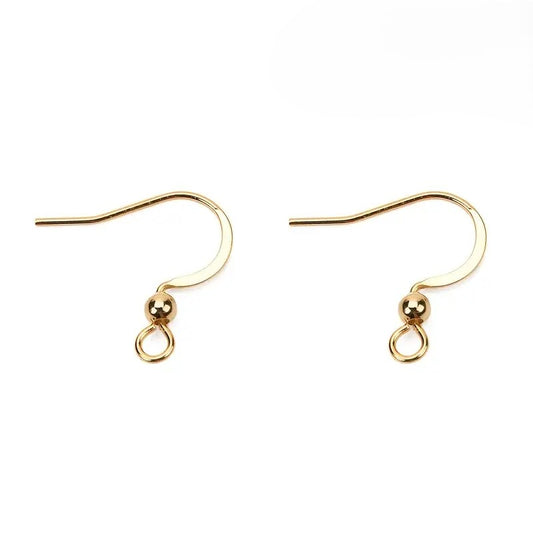 Tortite cercei otel inoxidabil 17mm cu bila auriu