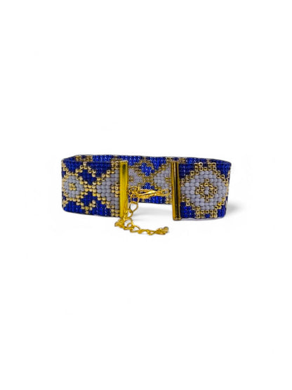 Bratara Golden Cobalt