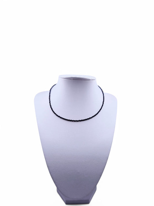 Choker colier handmade Piatra Soarelui Negru