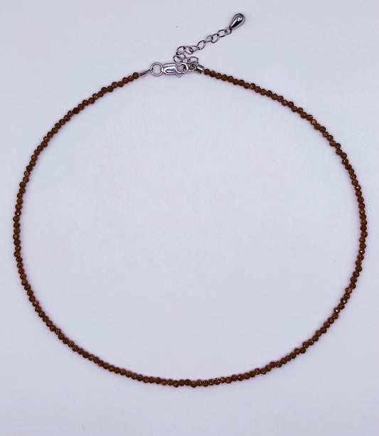 Choker Piatra Soarelui maro