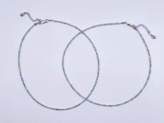 Choker Acvamarin
