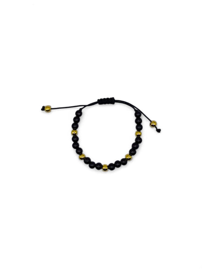 Bratara Black&Gold Dot