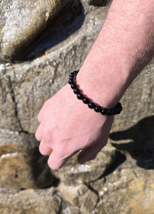 Bratara elastica barbati All Black negru