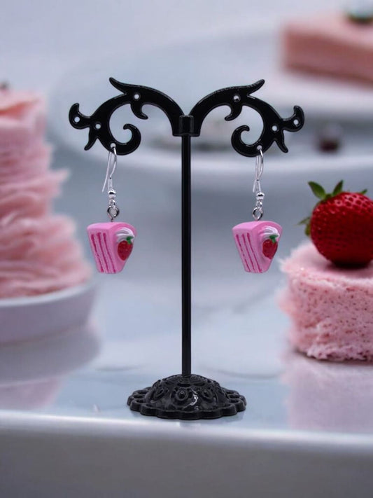 Cercei Little Cake prajitura roz