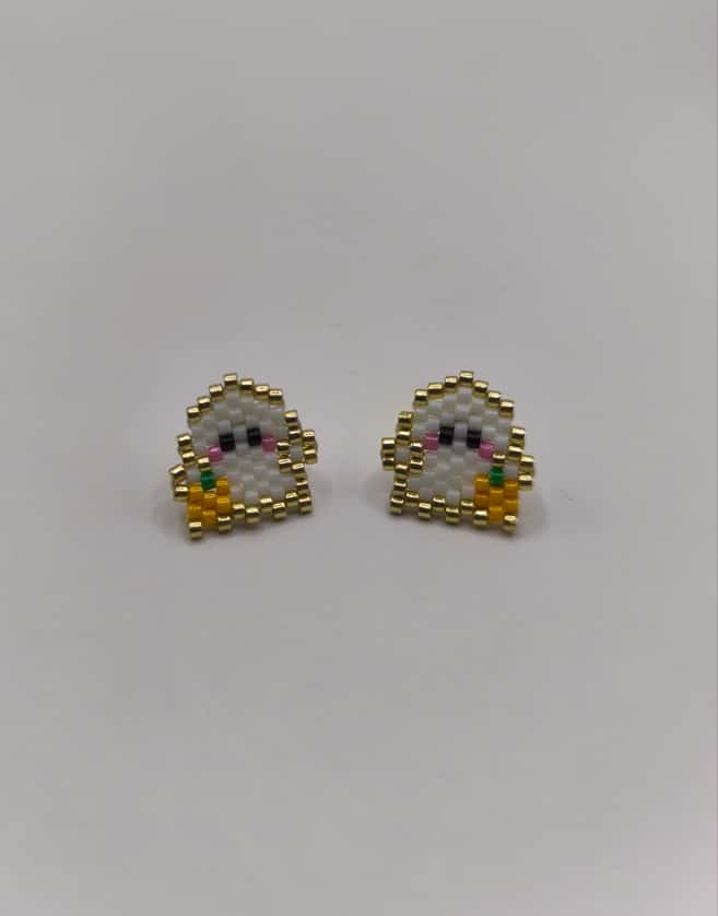 Cercei surub din Miyuki fantoma cu dovleac