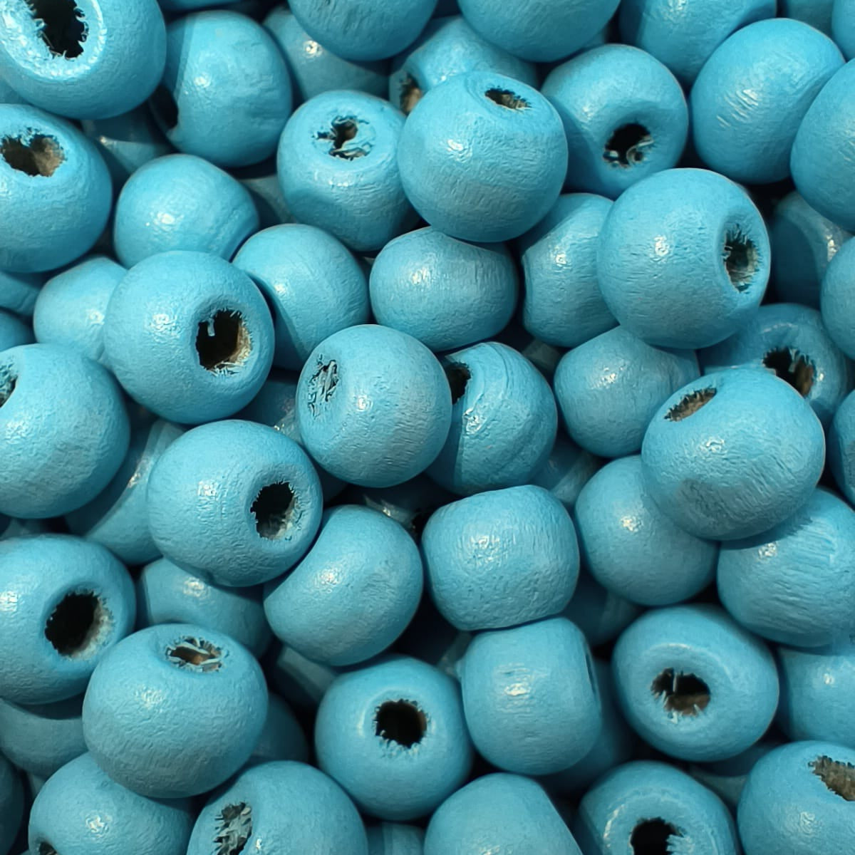 Margele din lemn 8mm albastru