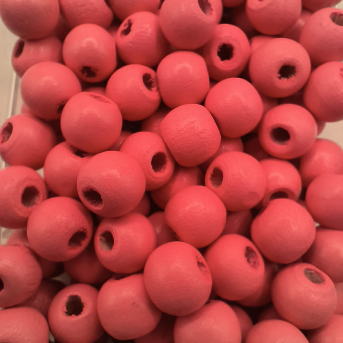 Margele din lemn 10mm roz