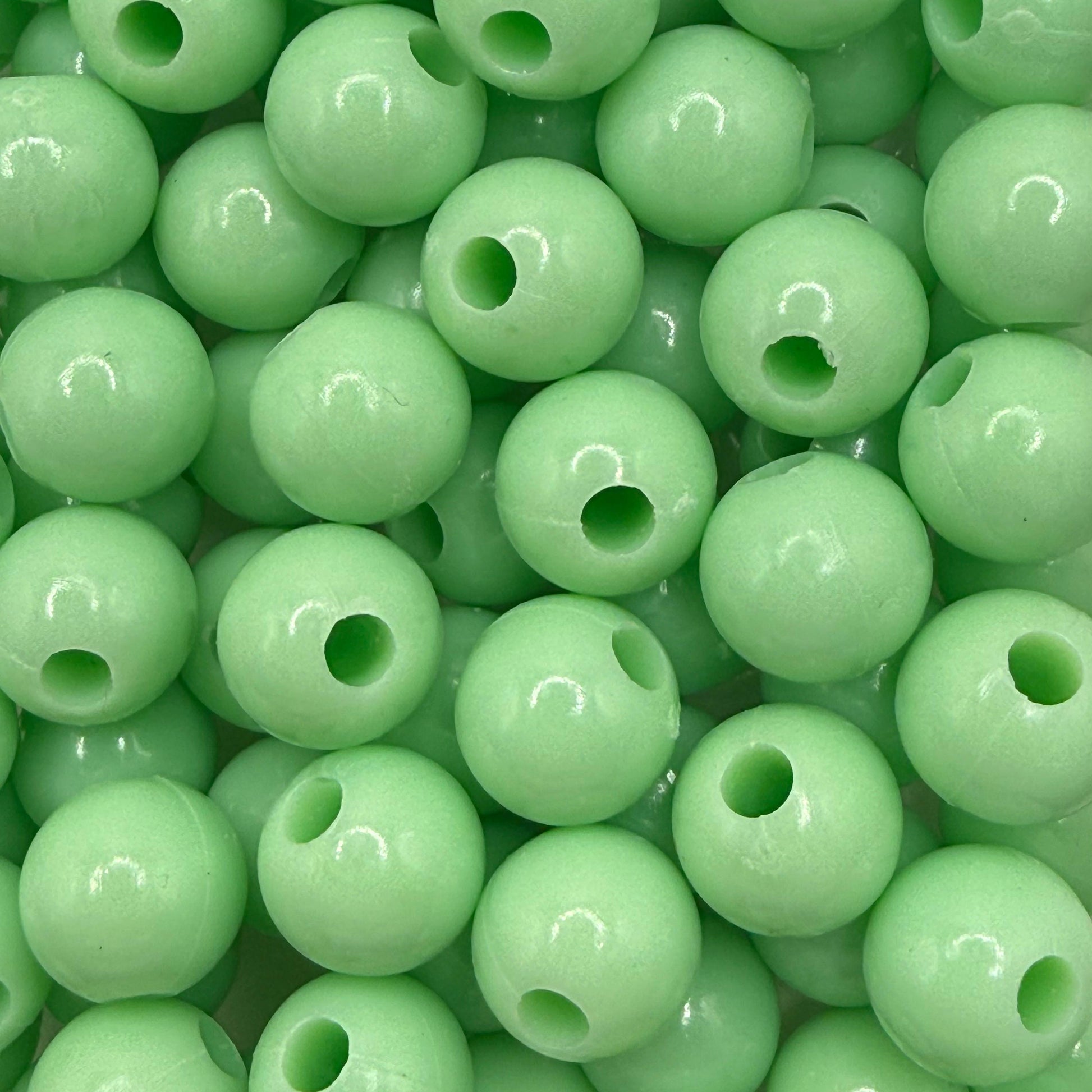 Margele acrilice 10mm verde