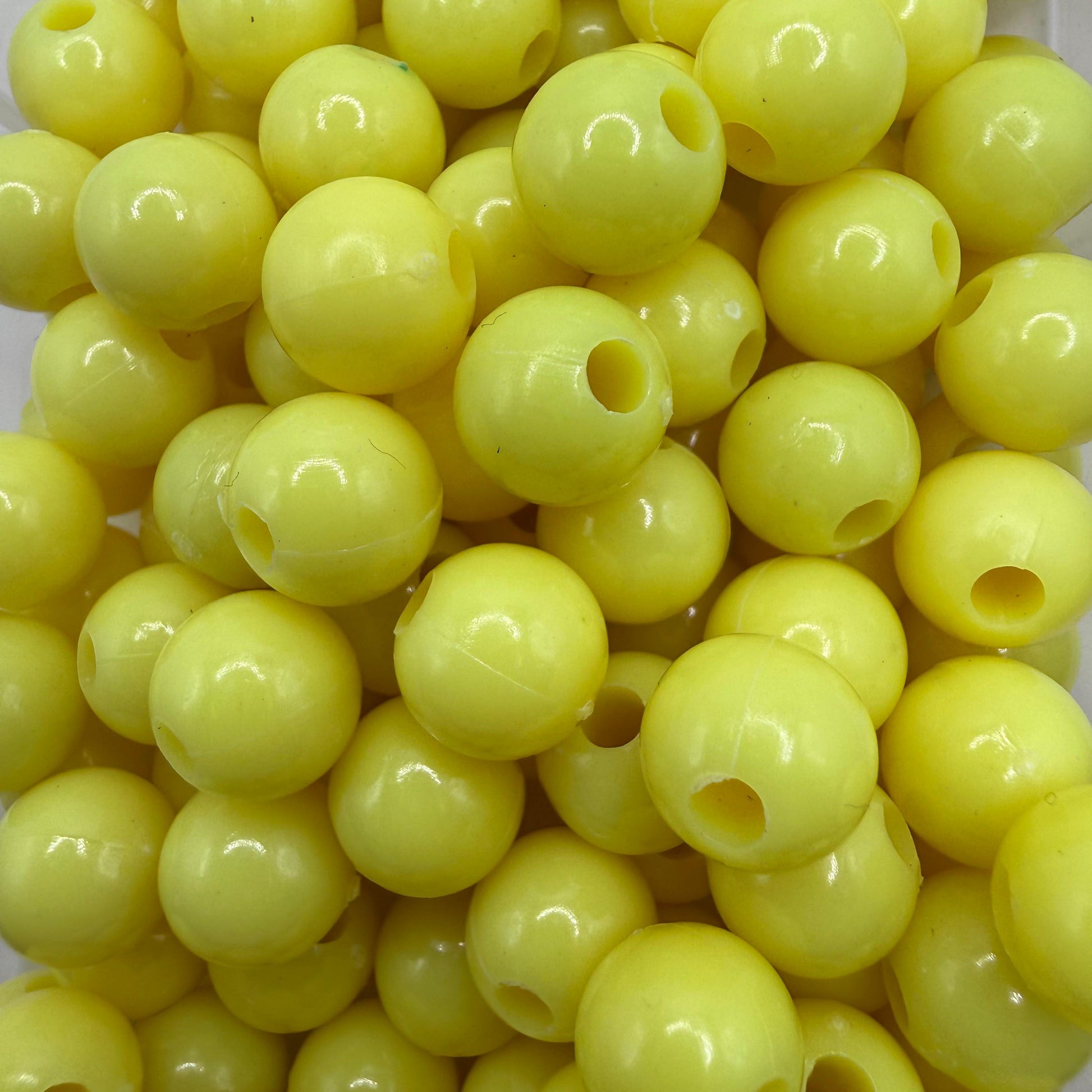 Margele acrilice 10mm galben