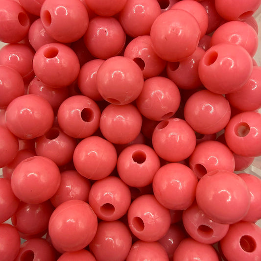 Margele acrilice 10mm roz inchis