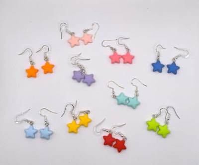 Cercei Little Star - stelute colorate