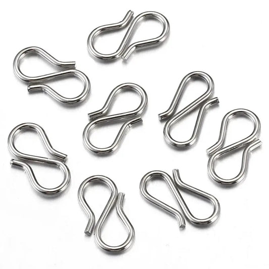Inchizatoare clema s otel inoxidabil 12x7mm argintiu