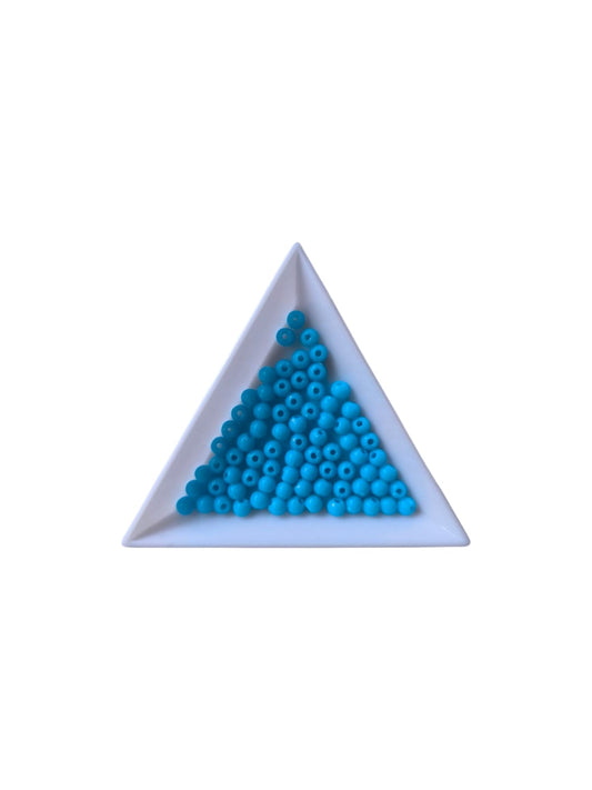 Margele acrilice 4mm albastru