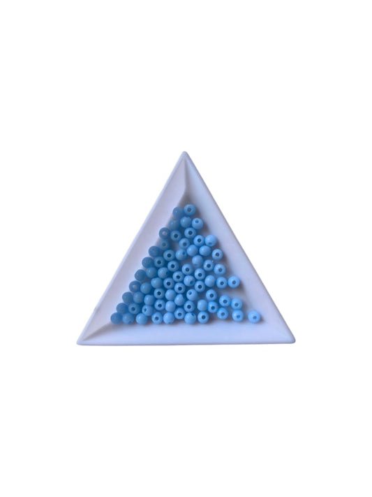 Margele acrilice 4mm albastru deschis