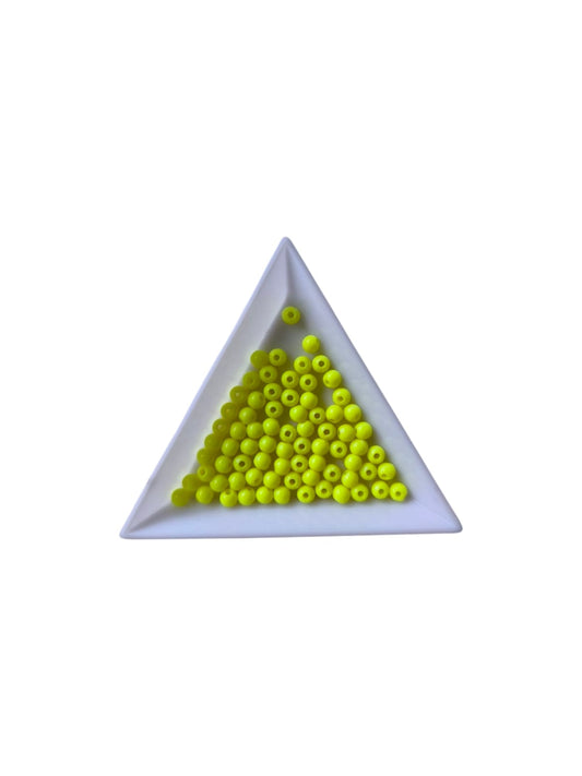 Margele acrilice 4mm galben pal