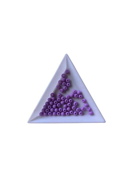 Margele acrilice 4mm mov deschis