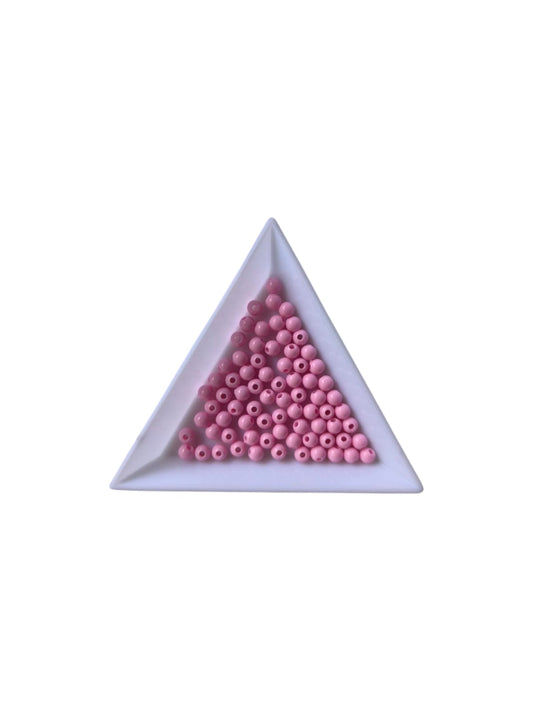 Margele acrilice 4mm roz