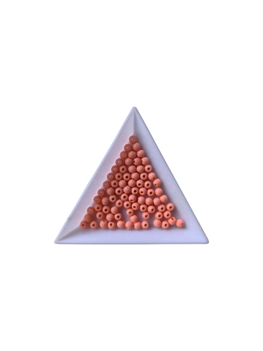 Margele acrilice 4mm roz somon