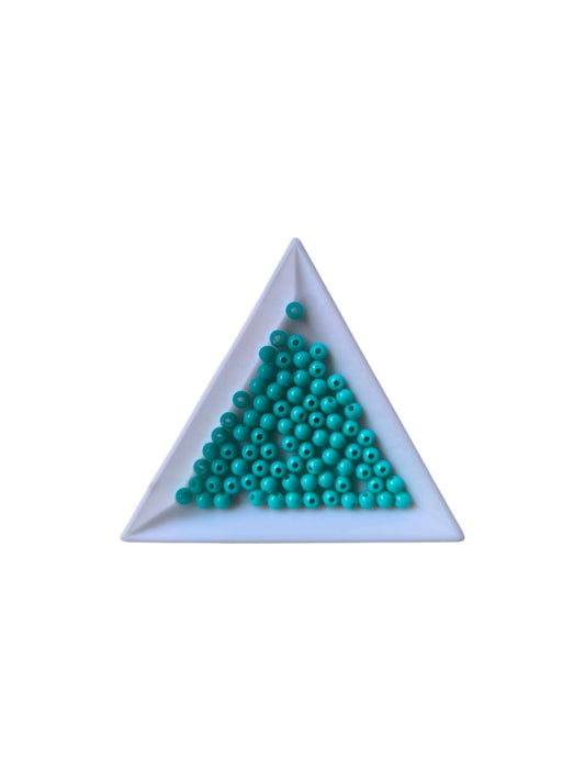 Margele acrilice 4mm turcoaz