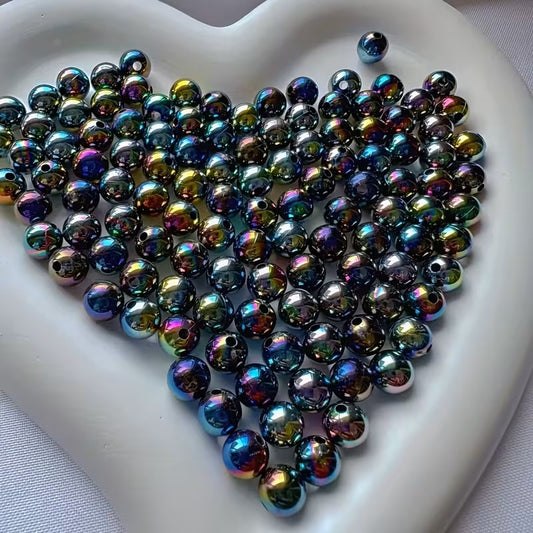 Margele acrilice 8mm iridescente