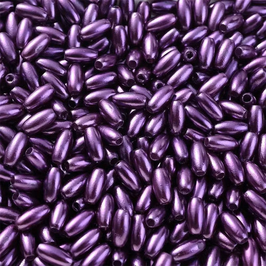 Margele acrilice tub 8mm mov