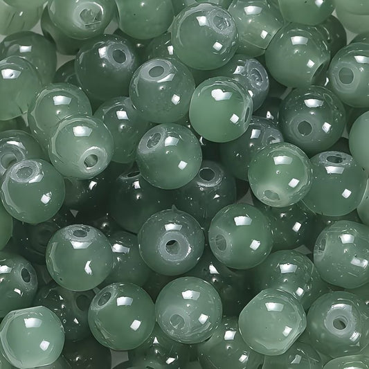 Margele sticla 4mm verde