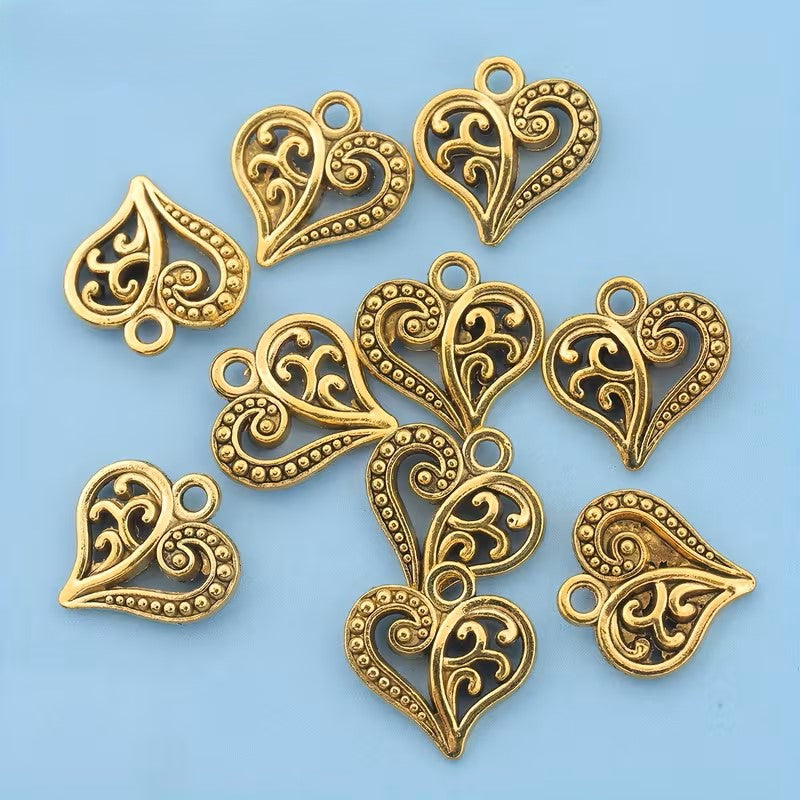 Pandantiv inima 14x14mm auriu