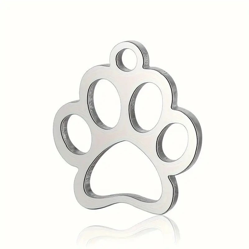 Pandantiv labuta catel otel inoxidabil 12x13mm argintiu