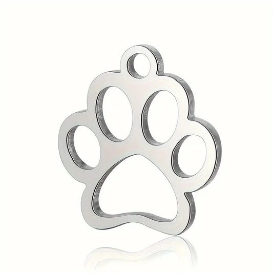 Pandantiv labuta catel otel inoxidabil 12x13mm argintiu
