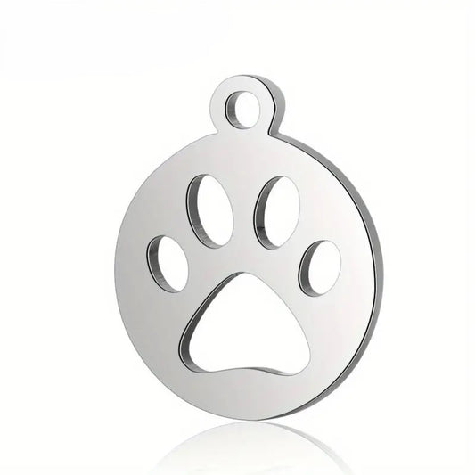 Pandantiv labuta catel otel inoxidabil 12x14mm argintiu
