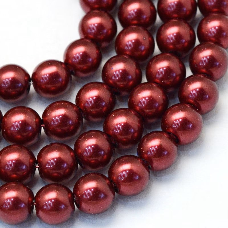 Perle acrilice 4mm visiniu