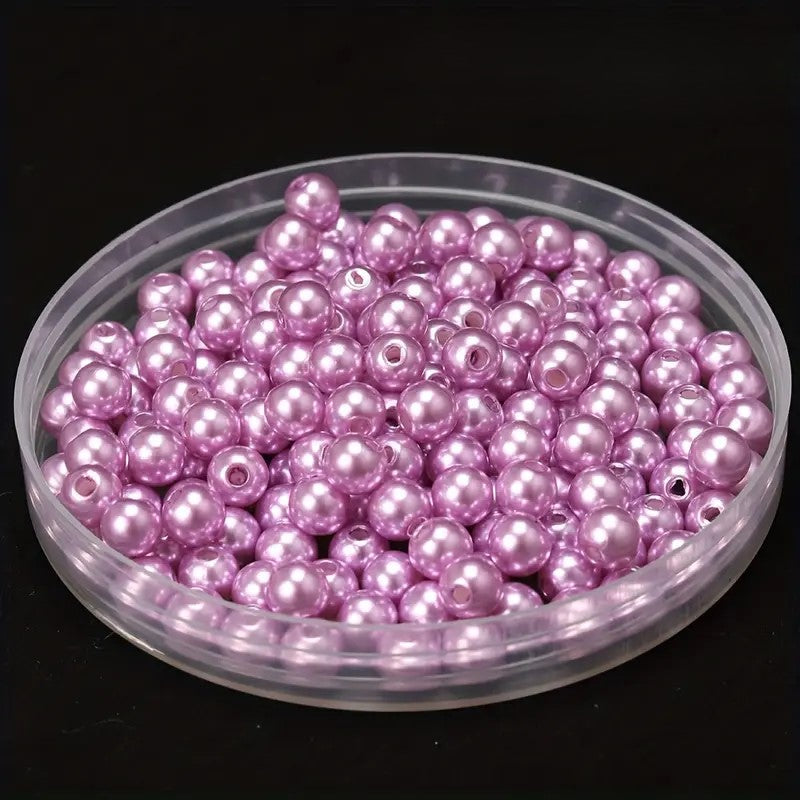 Perle acrilice 6mm lila