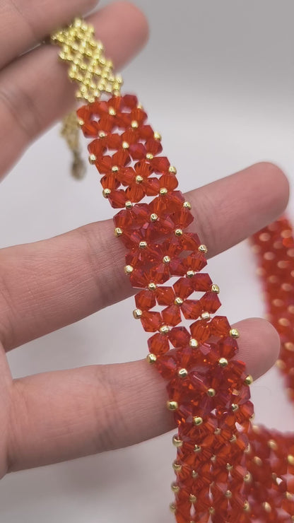 Colier Cherry Red
