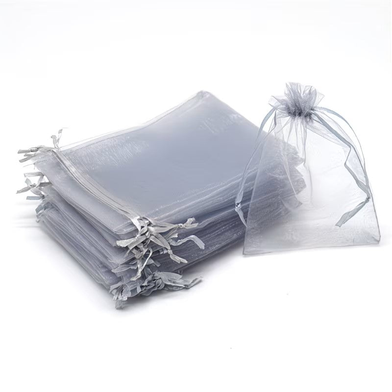 Saculet organza gri 7x9cm