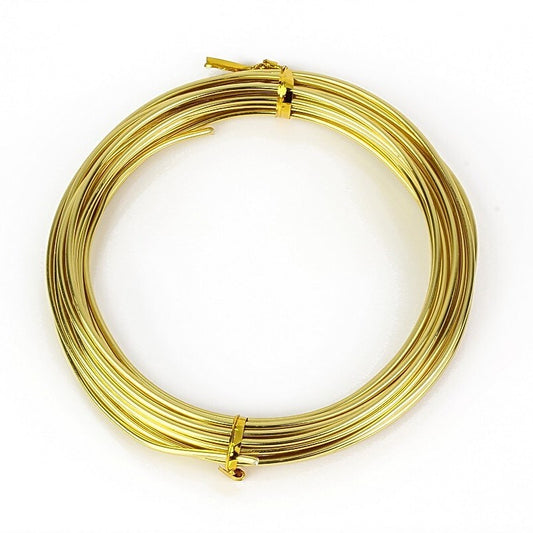Sarma de modelaj din aluminiu 1mm rola 5m auriu