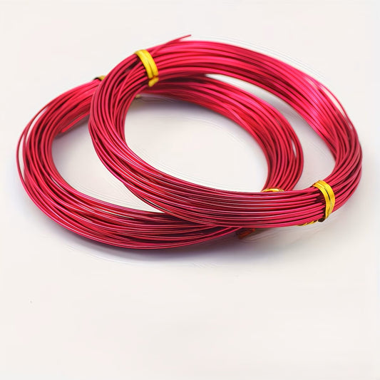 Sarma de modelaj din aluminiu 1mm rola 5m roz