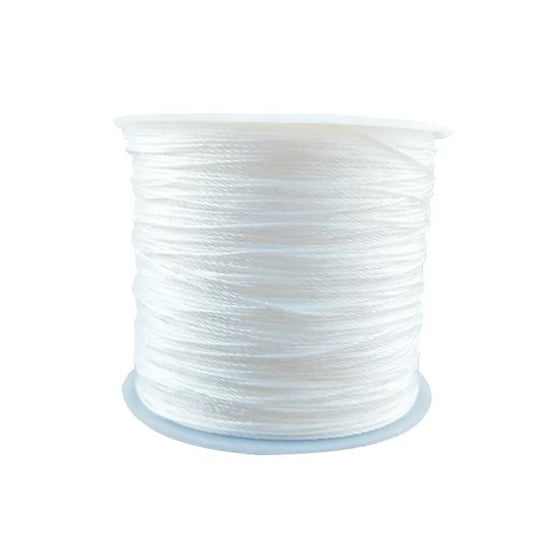 Snur nylon impletit alb 0.8mm rola 45m