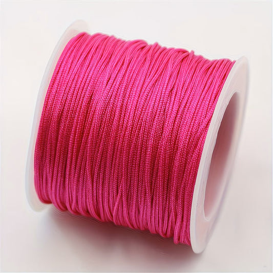 Snur Shamballa nylon fucsia 0.8mm rola 10m