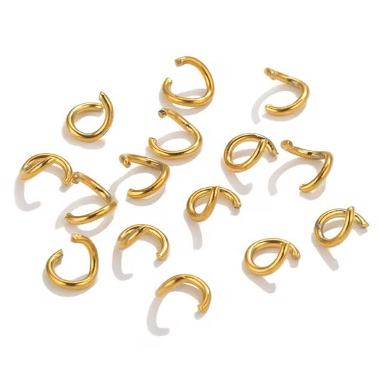 Zale otel inoxidabil 3mm auriu